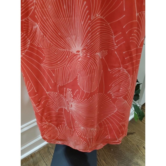 Maurices Womens Red Floral Polyester Round Neck Short Sleeve Long Maxi Dress XL - Picture 5 of 15